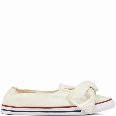 Converse Chuck Taylor All Star Knot Brushed Twill Low Tops Womens - Beige/Dark Red/Navy Shoes (123ACUNY)